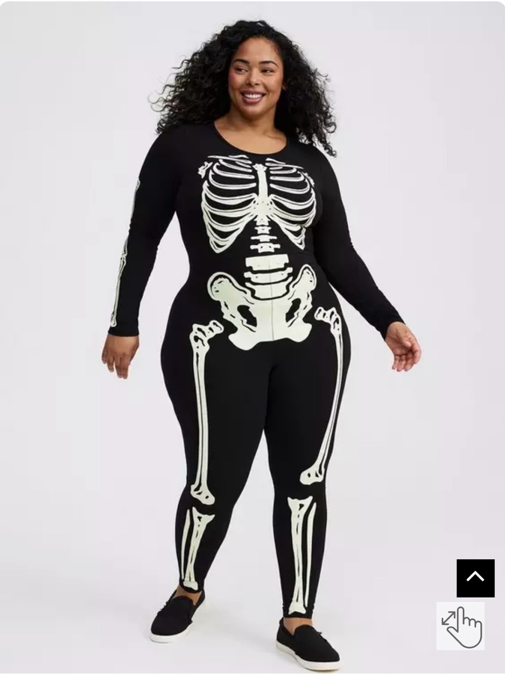torrid Black Glow-in-the-Dark Skeleton Jumpsuit